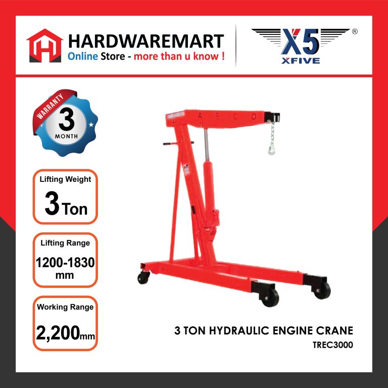 X5 3 Ton Hydraulic Engine Crane - HardwareMart Online