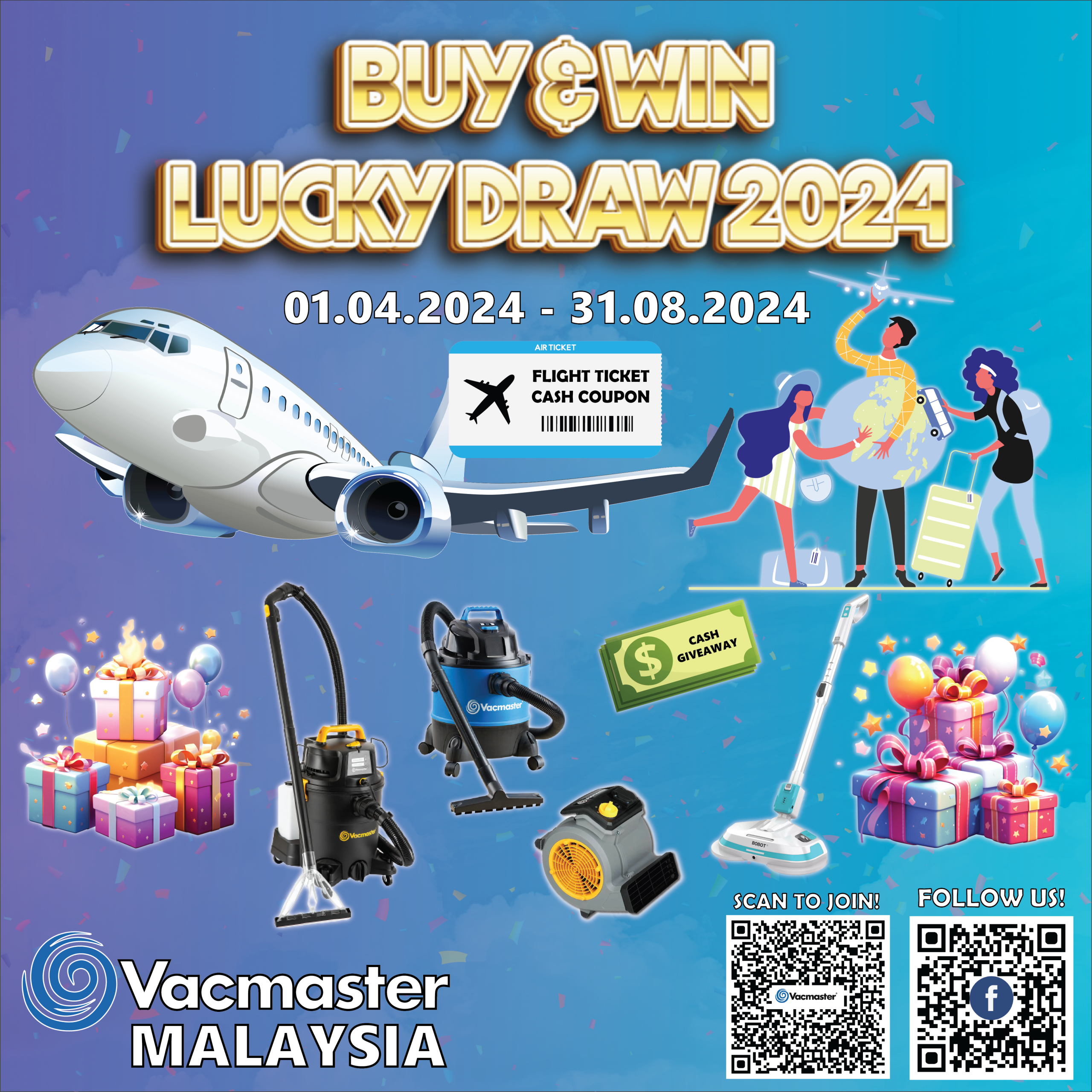 Vacmaster Buy & Win Lucky Draw 2024 is back!