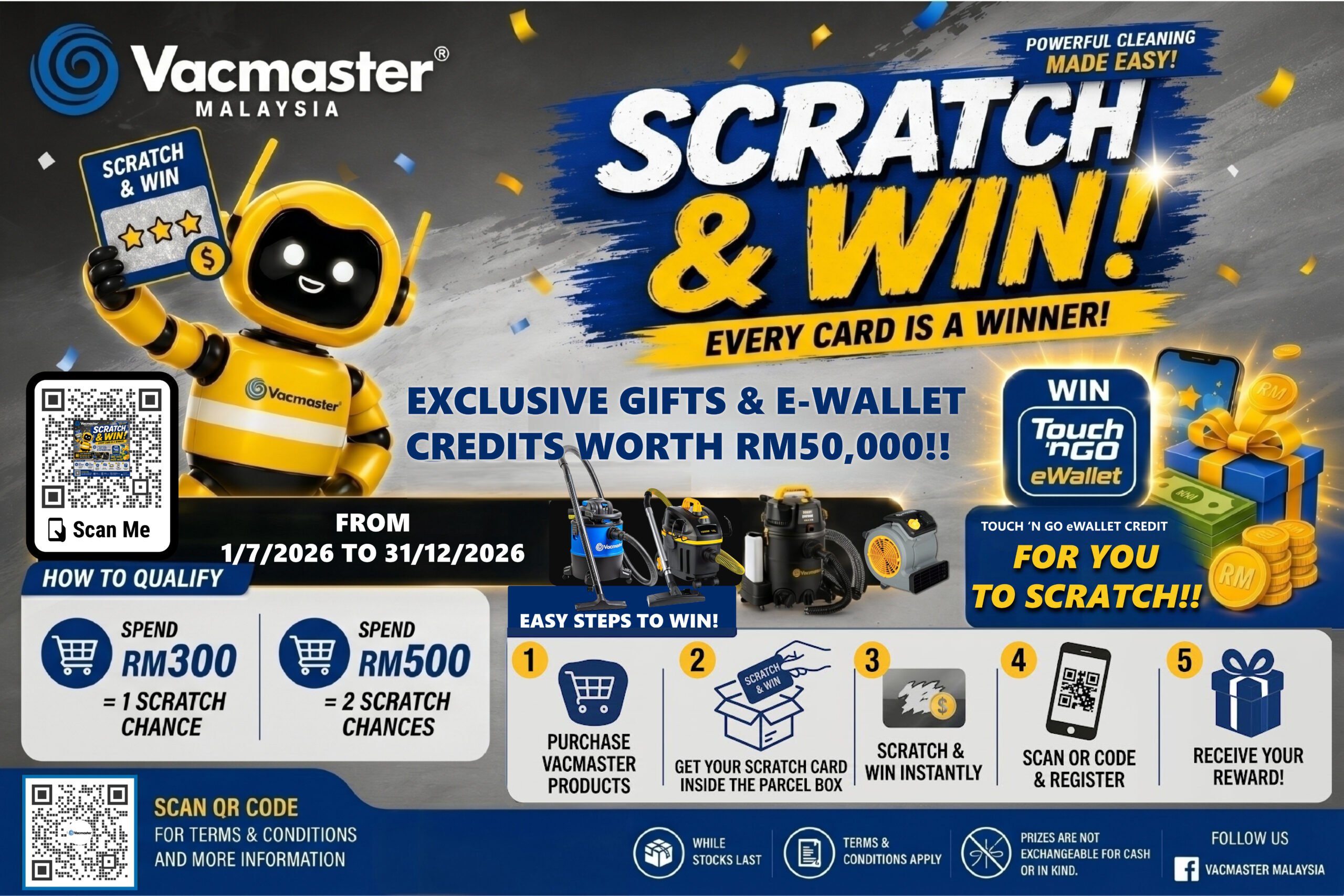 Vacmaster Scratch & Win 2026